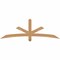 Ekena Millwork Alberta Smooth Timber Gable Bracket, Western Red Cedar, 72"W x 24"H x 3 1/2"D x 3 1/2"F, 8/12 Pitch GBW072X24X0404ALB00SWR - alternate 1